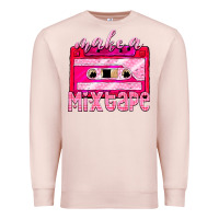 Pale Pink make a mixtape cassette Premium Sweatshirt - NancyCooperArtShop