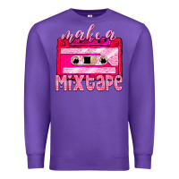 Purple make a mixtape cassette Premium Sweatshirt - NancyCooperArtShop