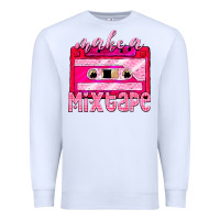 White make a mixtape cassette Premium Sweatshirt - NancyCooperArtShop