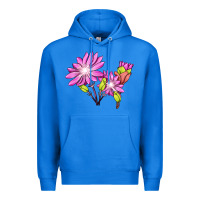 True Royal Bitterroot Flower Illustrations Premium Hoodie - LillyAllenDesigns