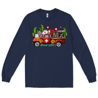 Navy ma medical assistant nurse truck with cactus and sunflowers Long Sleeve Tee - AdoDesignShop