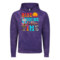Cloud Purple rise and shine coffee time Vintage Hoodie - Zillion Design Studio