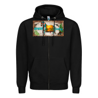 Black western howdy cowboy horse sunset weapon cactus leopard  license plate Zipper Hoodie - BarkalooDesign