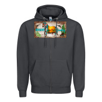 Smoke western howdy cowboy horse sunset weapon cactus leopard  license plate Zipper Hoodie - BarkalooDesign
