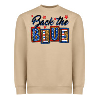 Back The Blue Heavyweight Sweatshirt | Teevron