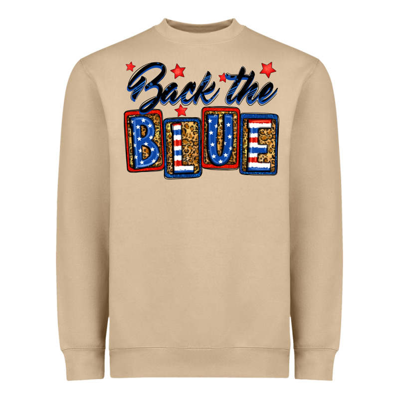 Back The Blue Heavyweight Sweatshirt by Neo Western | Teevron