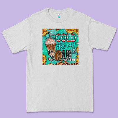 Cold Like My Soul  Mug Coaster Premium Tee Designed By Barkaloodesign