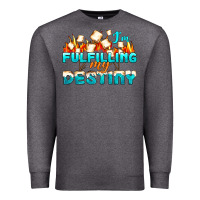 Charcoal Heather camp im fulfilling my destiny Premium Sweatshirt - NancyCooperArtShop
