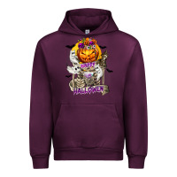 Mauve Wine Happy Halloween with Skeleton Urban Hoodie - texasbilliewilder
