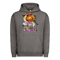 Pigment Tornado Happy Halloween with Skeleton Urban Hoodie - texasbilliewilder