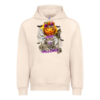 Sandshell Happy Halloween with Skeleton Urban Hoodie - texasbilliewilder