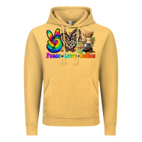 Vintage Mustard peace love  coffee Vintage Hoodie - Zillion Design Studio