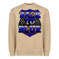 Back The Blue Heavyweight Sweatshirt | Teevron