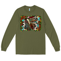 Army Green christmas indian headdress Long Sleeve Tee - JahusDesignShop