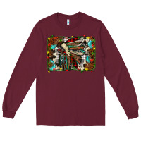 Burgundy christmas indian headdress Long Sleeve Tee - JahusDesignShop