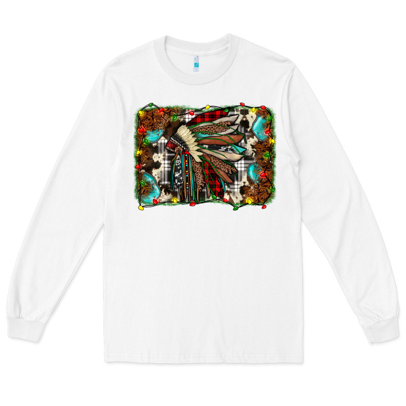 Christmas Indian Headdress Long Sleeve Tee by JahusDesignShop | Teevron