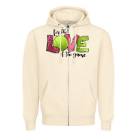 Sandshell for the love of the game tennis Zipper Hoodie - Jasminsmagicworld