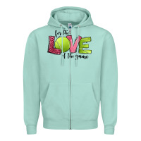 For The Love Of The Game Tennis Zipper Hoodie | Teevron