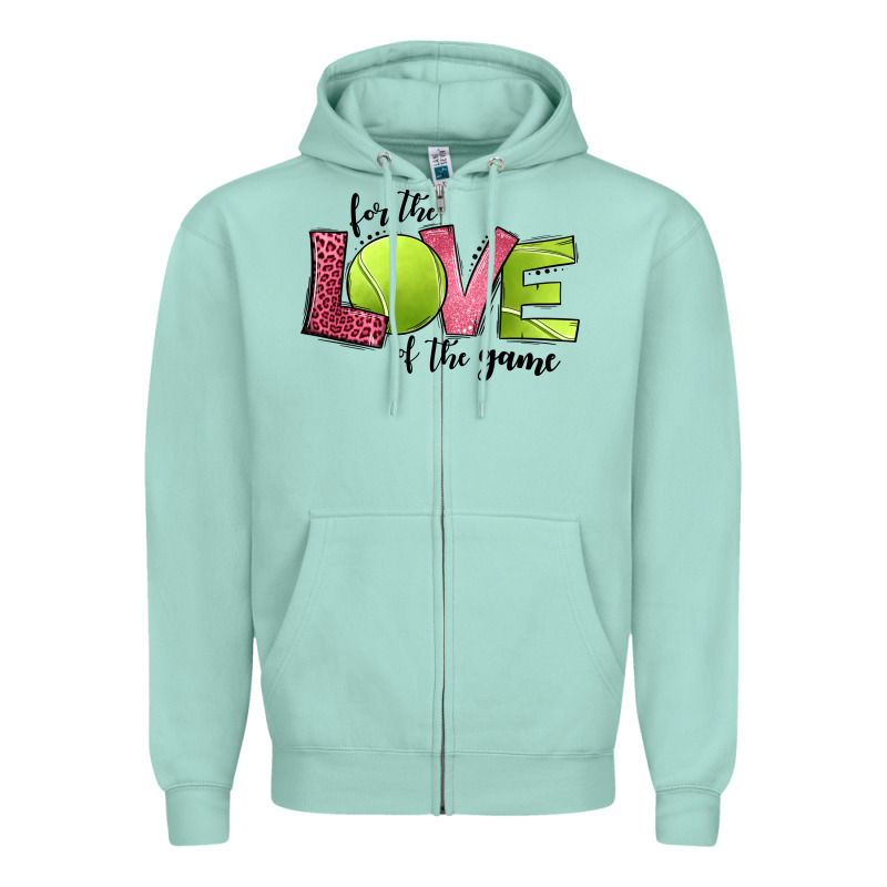 For The Love Of The Game Tennis Zipper Hoodie by Jasminsmagicworld | Teevron