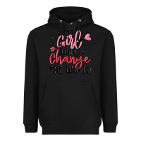 Black this girl will change the world Heavyweight Hoodie - MaliasSmallBusiness