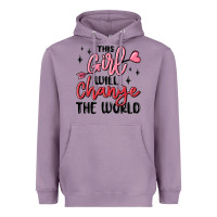 Lavender this girl will change the world Heavyweight Hoodie - MaliasSmallBusiness