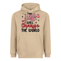 Mushroom this girl will change the world Heavyweight Hoodie - MaliasSmallBusiness