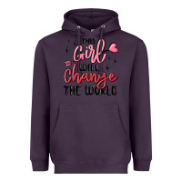 Plum this girl will change the world Heavyweight Hoodie - MaliasSmallBusiness