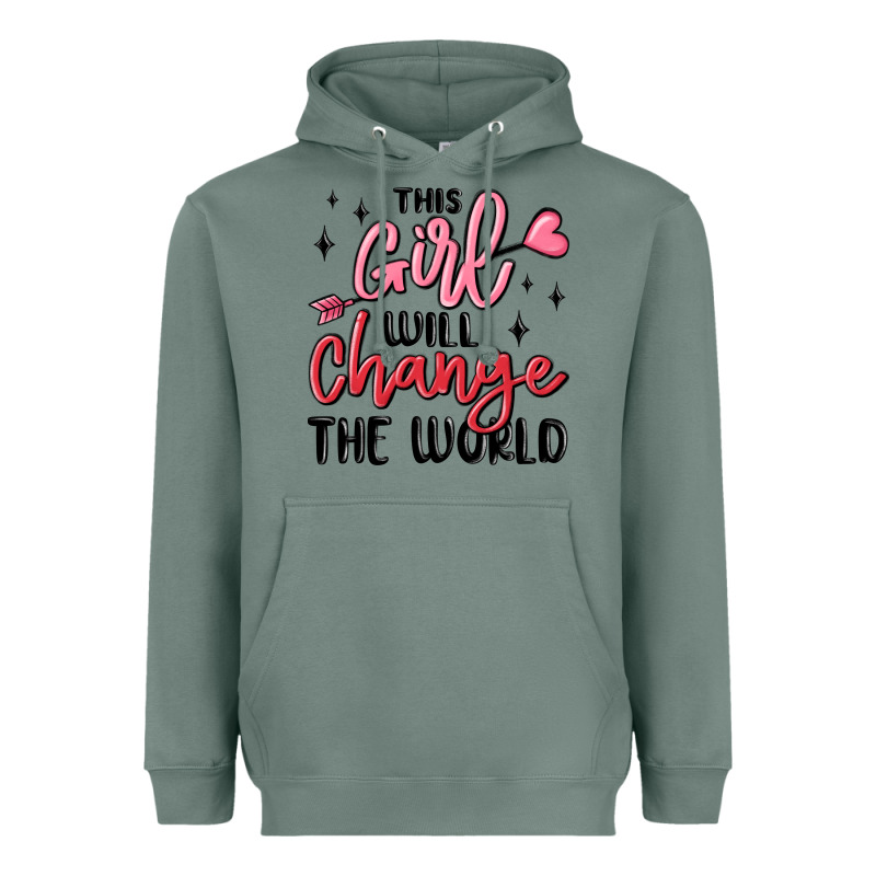 This Girl Will Change The World Heavyweight Hoodie by MaliasSmallBusiness | Teevron