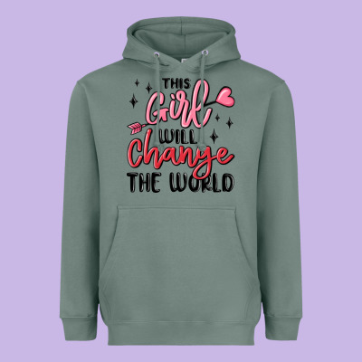 This Girl Will Change The World Heavyweight Hoodie Designed By Maliassmallbusiness
