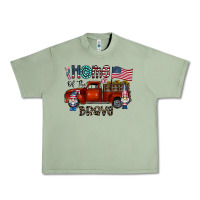 Oil Green home of the brave Urban Heavy Tee - CowhideDigitalArt