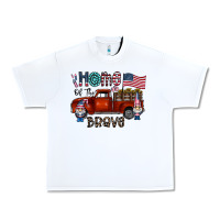 White home of the brave Urban Heavy Tee - CowhideDigitalArt