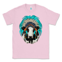 Bubblegum Pink holstein indian headdress Classic Tee - JahusDesignShop