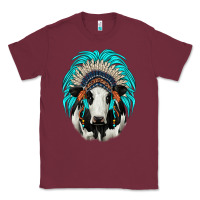 Burgundy holstein indian headdress Classic Tee - JahusDesignShop