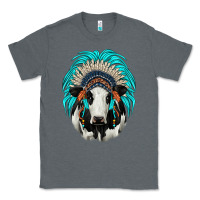 Charcoal Heather holstein indian headdress Classic Tee - JahusDesignShop