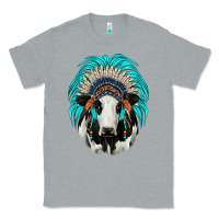 Heather Grey holstein indian headdress Classic Tee - JahusDesignShop
