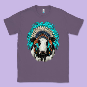 Holstein Indian Headdress Classic Tee Designed By Jahusdesignshop