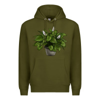 Army Green Peace Lily Premium Hoodie - LillyAllenDesigns