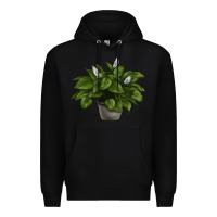 Black Peace Lily Premium Hoodie - LillyAllenDesigns