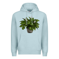 Blue Mist Peace Lily Premium Hoodie - LillyAllenDesigns