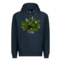 Navy Peace Lily Premium Hoodie - LillyAllenDesigns