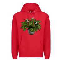 Red Peace Lily Premium Hoodie - LillyAllenDesigns