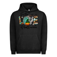 Pigment Black Western For The Love of Halloween Urban Hoodie - texasbilliewilder