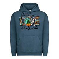 Pigment Midnight Navy Western For The Love of Halloween Urban Hoodie - texasbilliewilder