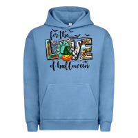 Pigment Pebble Blue Western For The Love of Halloween Urban Hoodie - texasbilliewilder