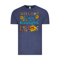 Vintage Denim welcome to our beautiful chaos Vintage Tee - HRA Design Shop