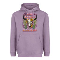 Lavender she kinda buck wild with bull skull Heavyweight Hoodie - NancyCooperArtShop