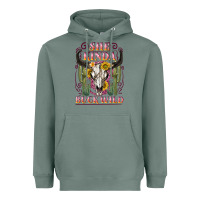 Sage she kinda buck wild with bull skull Heavyweight Hoodie - NancyCooperArtShop