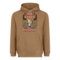 Toasted Coconut she kinda buck wild with bull skull Heavyweight Hoodie - NancyCooperArtShop