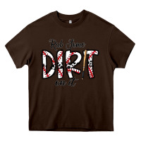 Chocolate Brown rub somedirt on it baseball Heavy Core Tee - CowhideDigitalArt