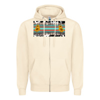 Sandshell western cowhide serape sunflower mama license plate Zipper Hoodie - BarkalooDesign